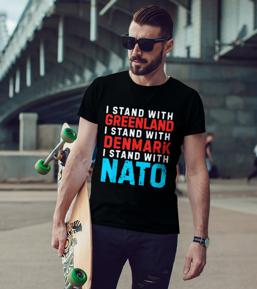 I Stand With Greenland Denmark NATO Support T-Shirt