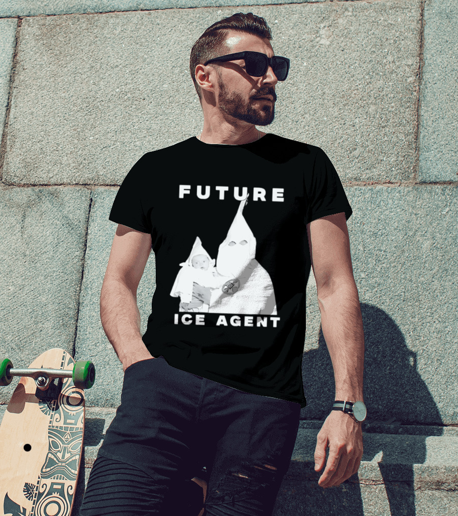 Ku Klux Klan Holding Baby Future ICE Agent T-Shirt