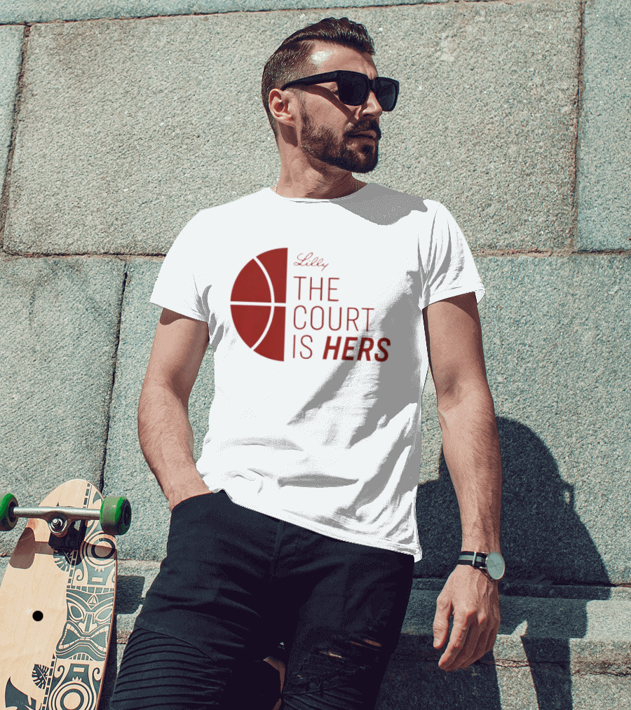 Lilly The Court Is Hers Basketball T-Shirt