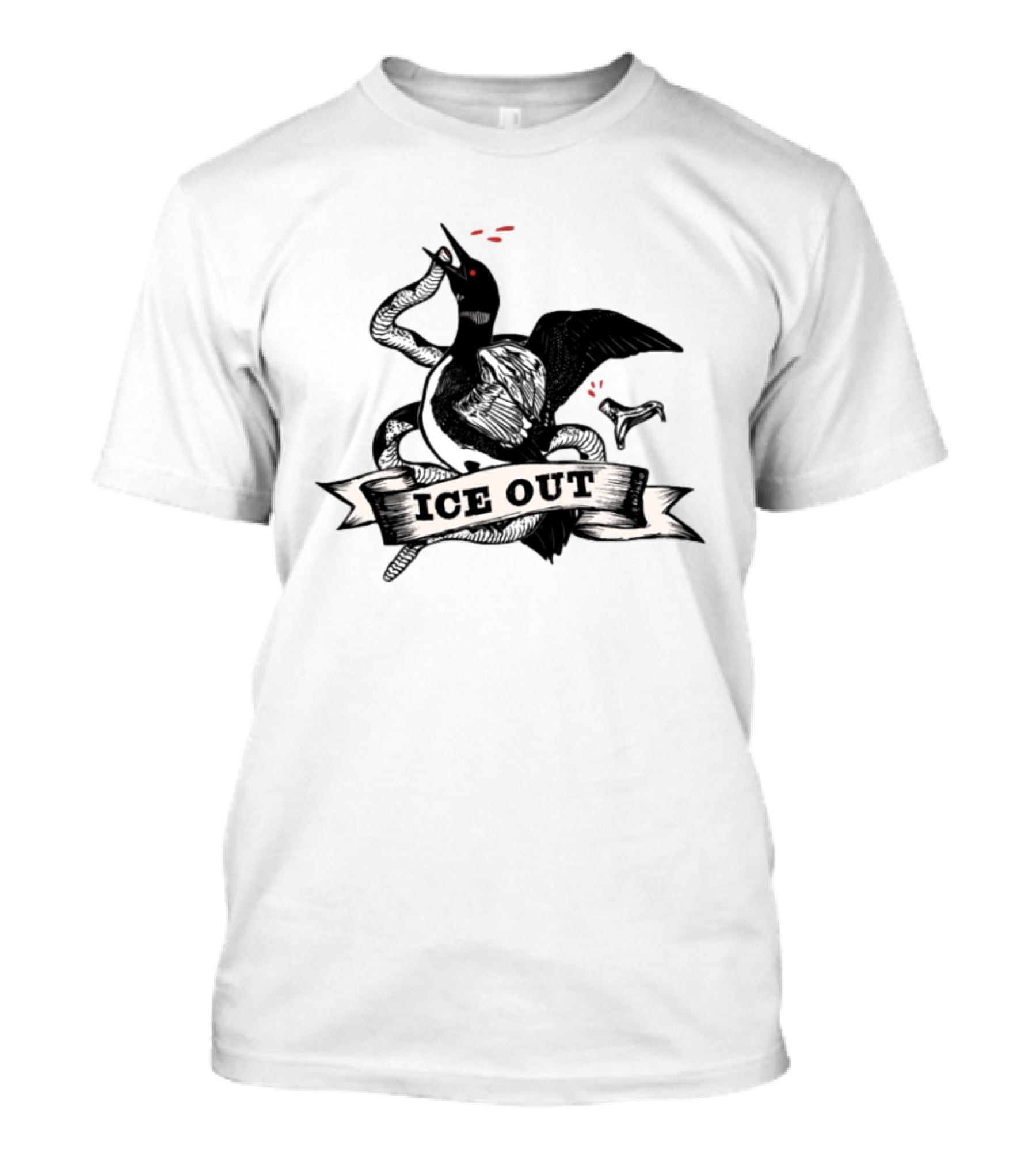 Minnesota Rebel Alliance ICE OUT Loon Protest Resistance State Bird T-Shirt
