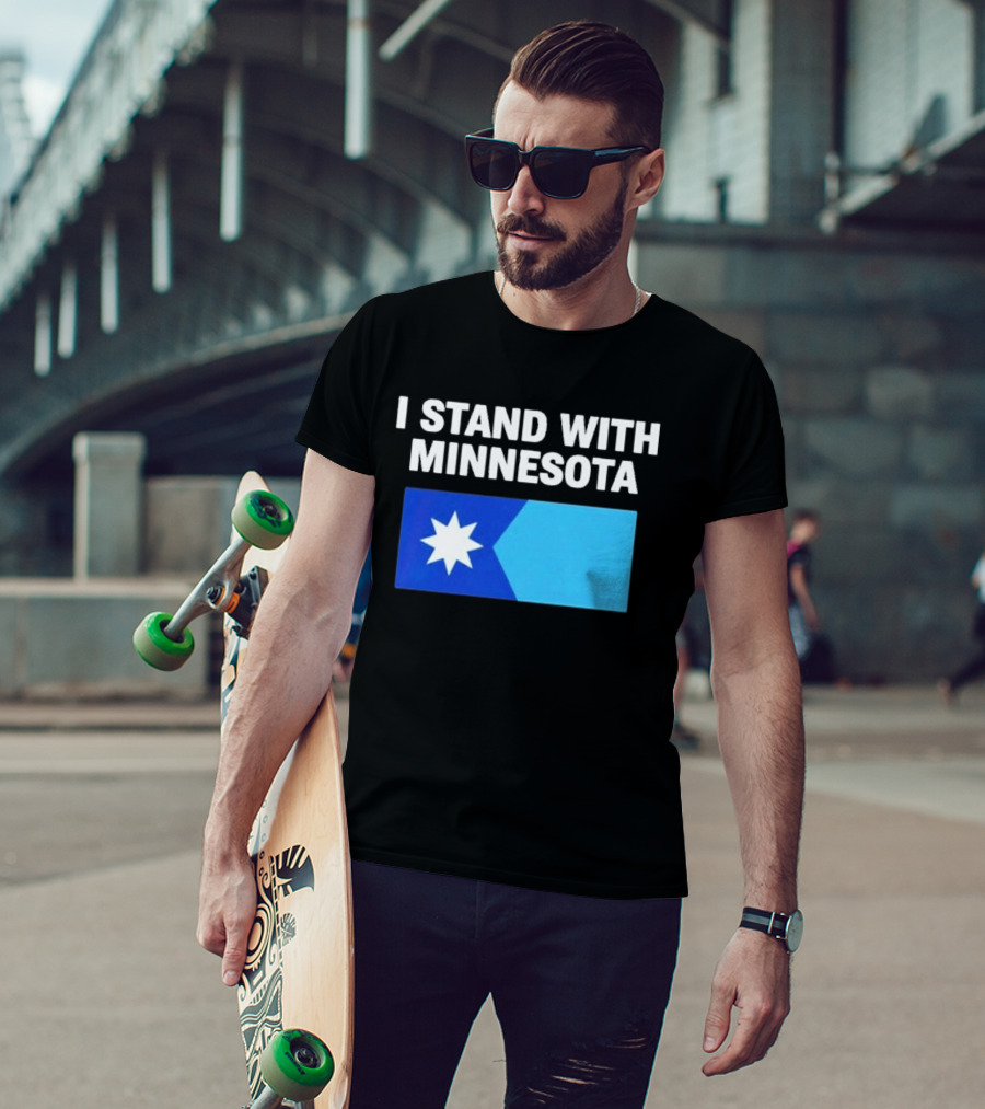I Stand With Minnesota Flag Minnesota Strong T-Shirt