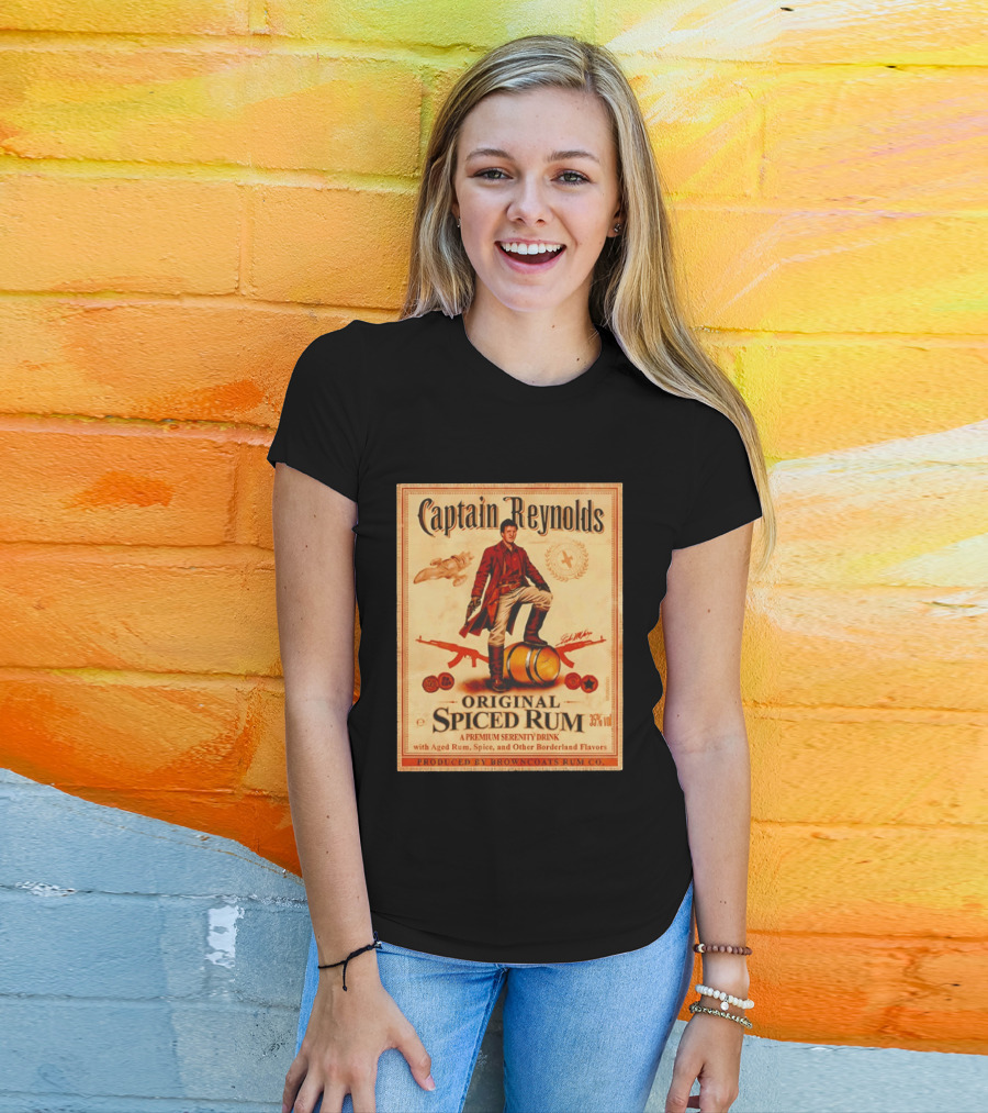 Captain Reynolds Original Spiced Rum Serenity Drink With Aged Rum Spice And Borderland Flavors T-Shirt