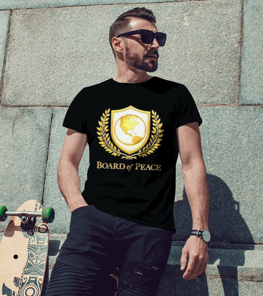 Board Of Peace Gold World Shield And Laurel T-Shirt