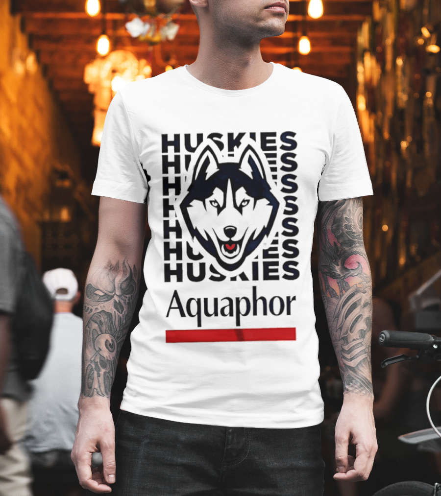 Uconn Huskies Basketball Aquaphor Huskies T-Shirt