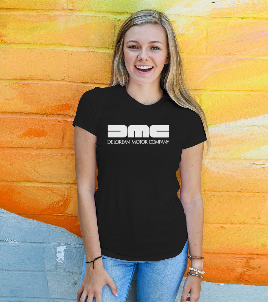 Delorean Motor Company DMC Retro Style Automotive Branding T-Shirt