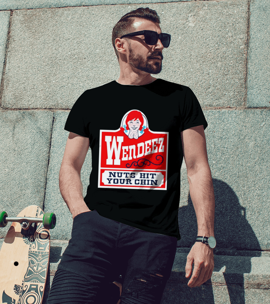 Wendeez Nuts Hit Your Chin Retro Fast Food T-Shirt