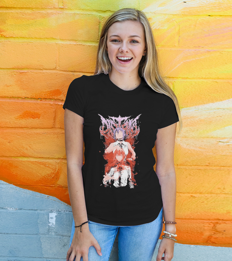 Distant Reze Valentine 2026 Manga Valentine Anime Chainsaw Man T-Shirt