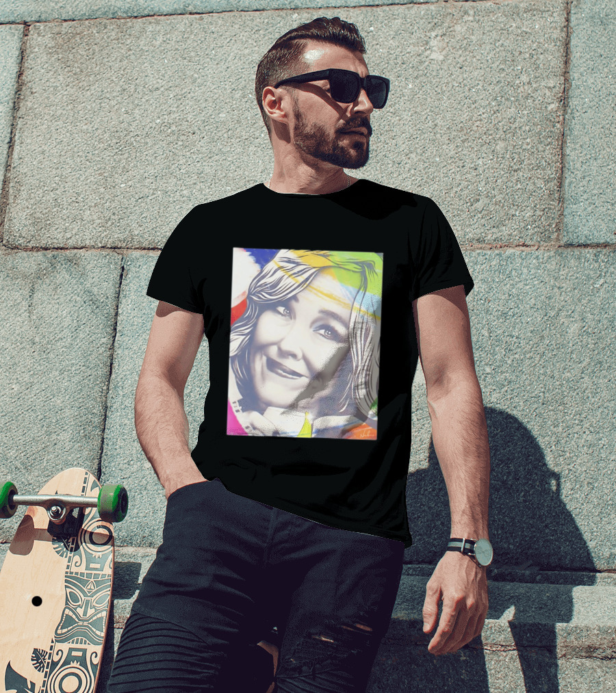 Catherine O'Hara Pop Art Style With Colorful Brushstrokes T-Shirt