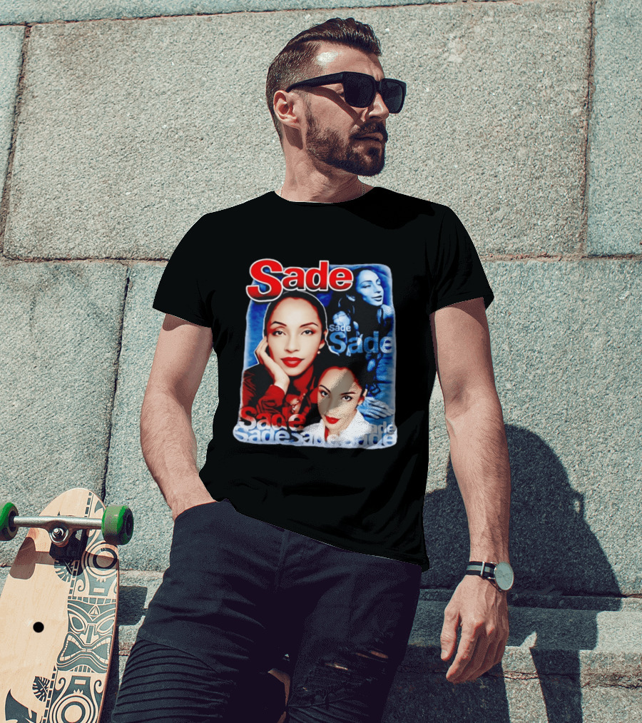 Sade Lovers Rock Tour Vintage Style Collage T-Shirt