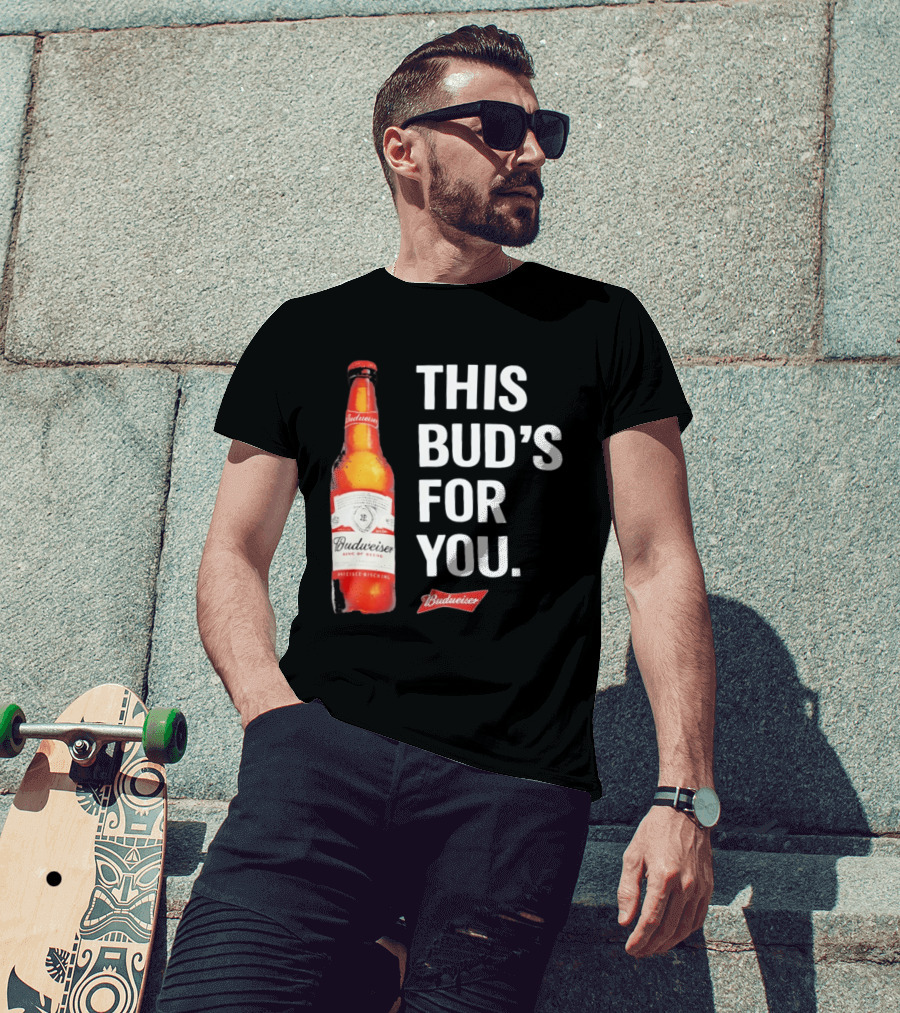 Budweiser This Bud's For You Beer Bottle T-Shirt