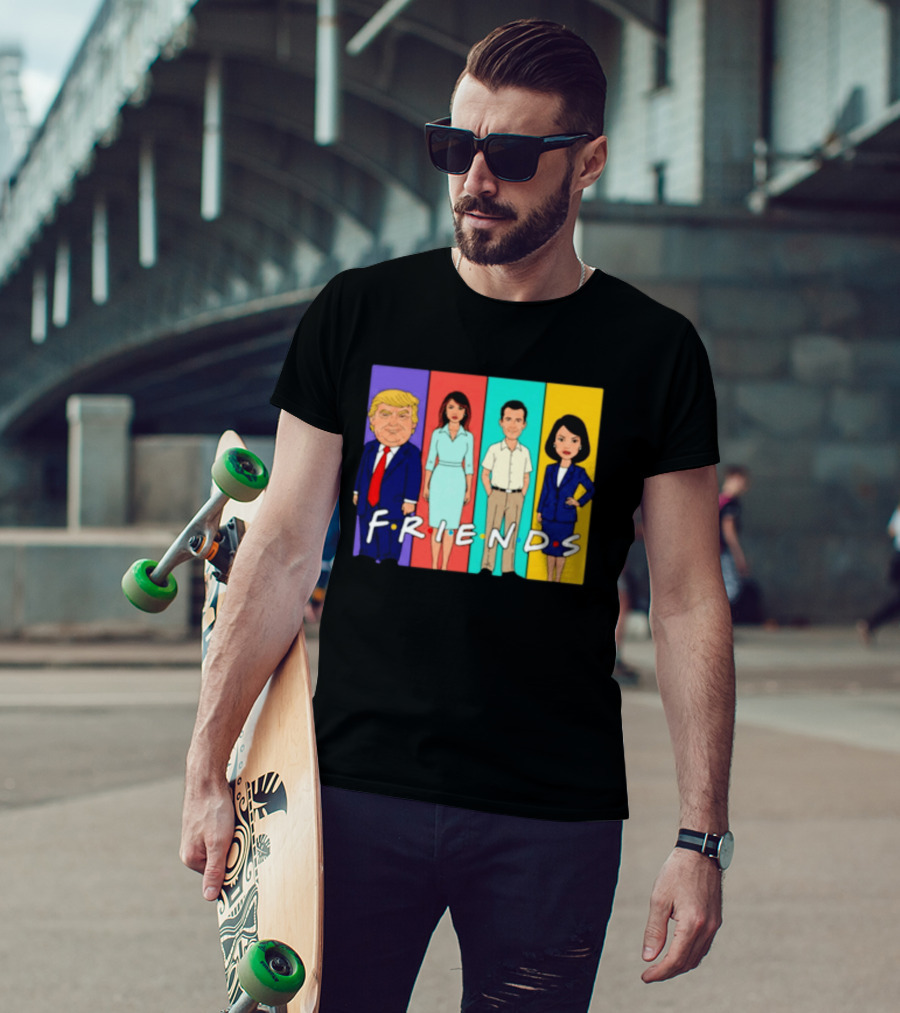 Famous Political Figures Friends Parody Cartoon Meme T-Shirt