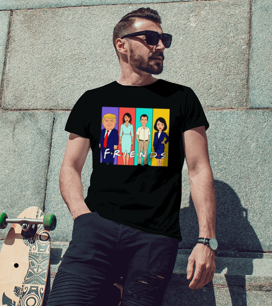 Famous Political Figures Friends Parody Cartoon Meme T-Shirt
