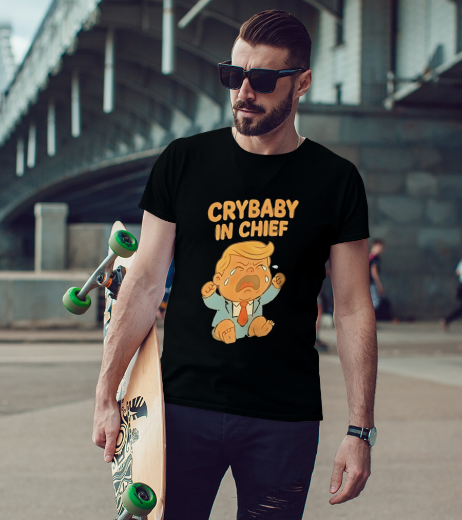 Crybaby In Chief Donald Trump Cartoon T-Shirt