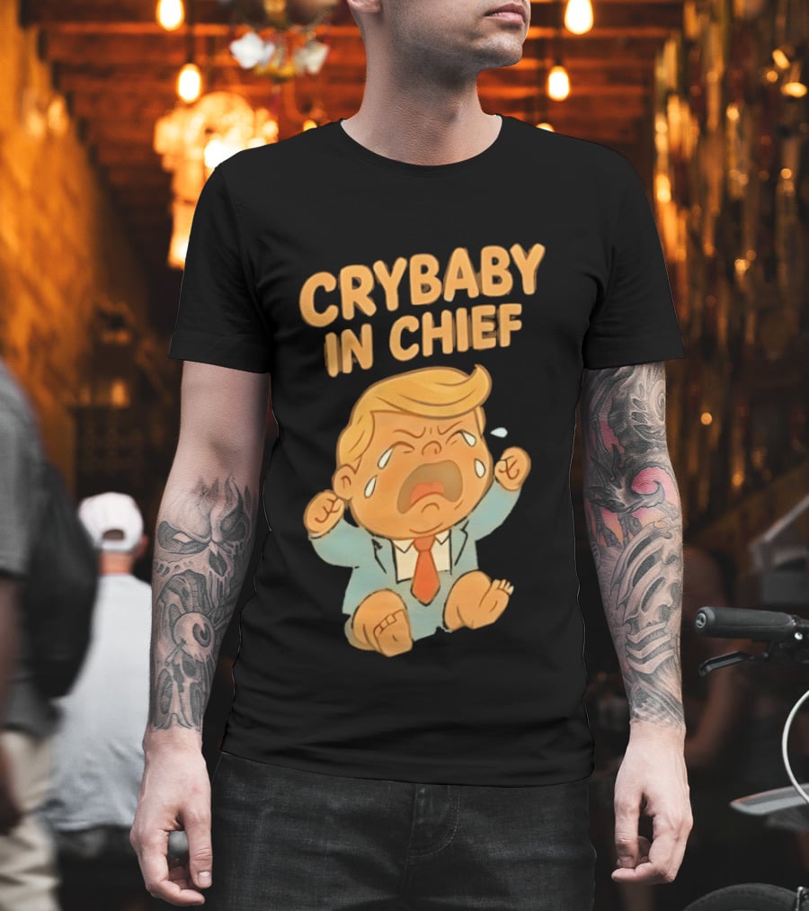 Crybaby in Chief Donald Trump Cartoon T-Shirt