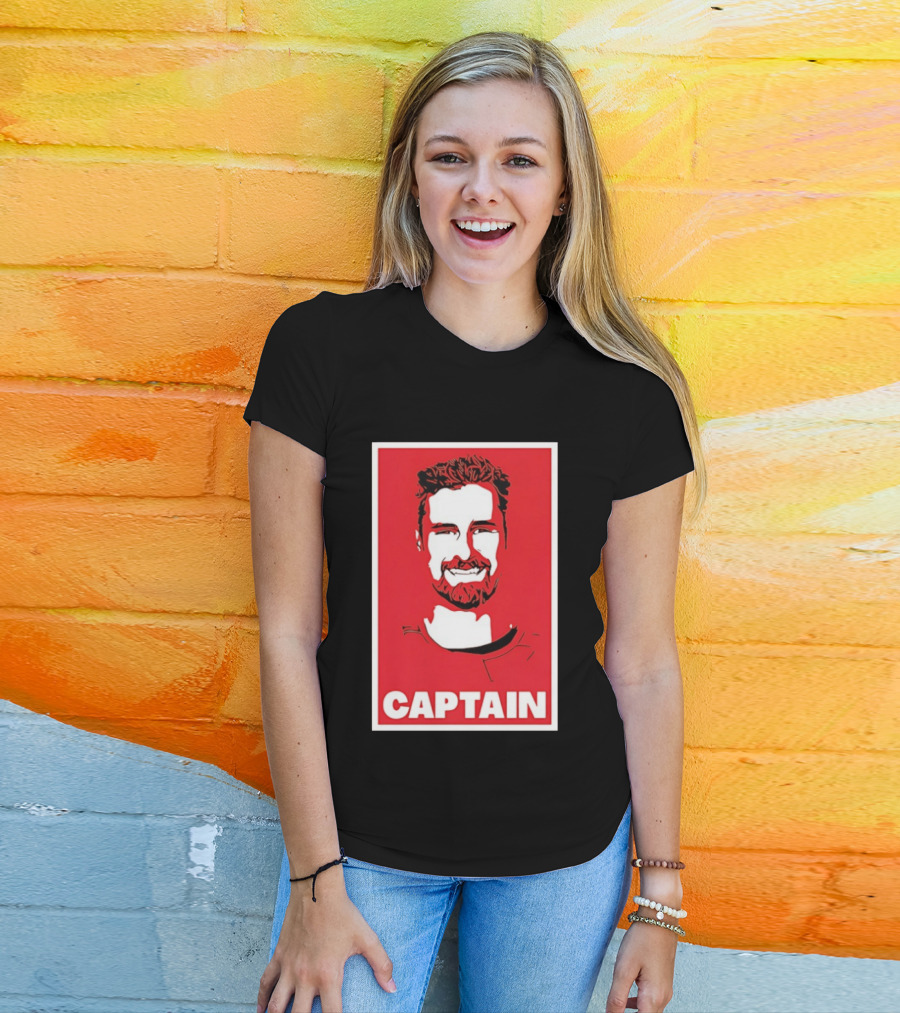 Detroit Red Wings Captain Dylan Larkin Bold Red T-Shirt