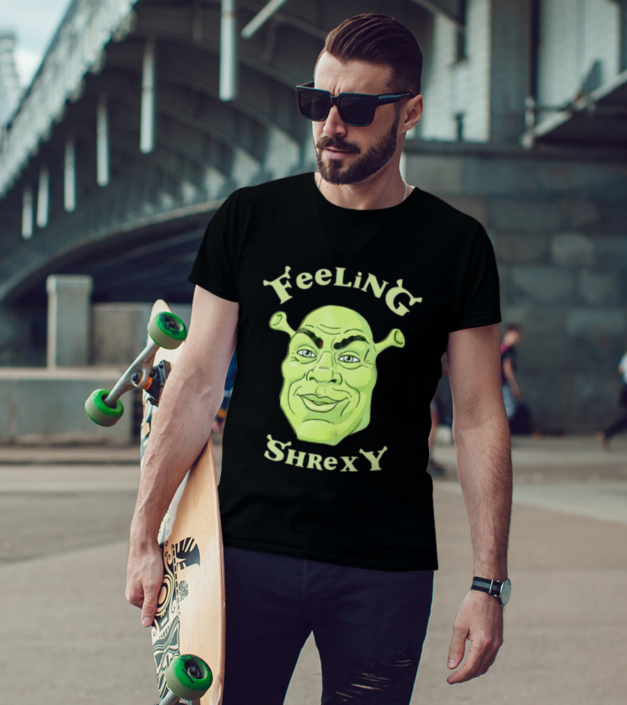 Feeling Shrexy Meme Character Face T-Shirt