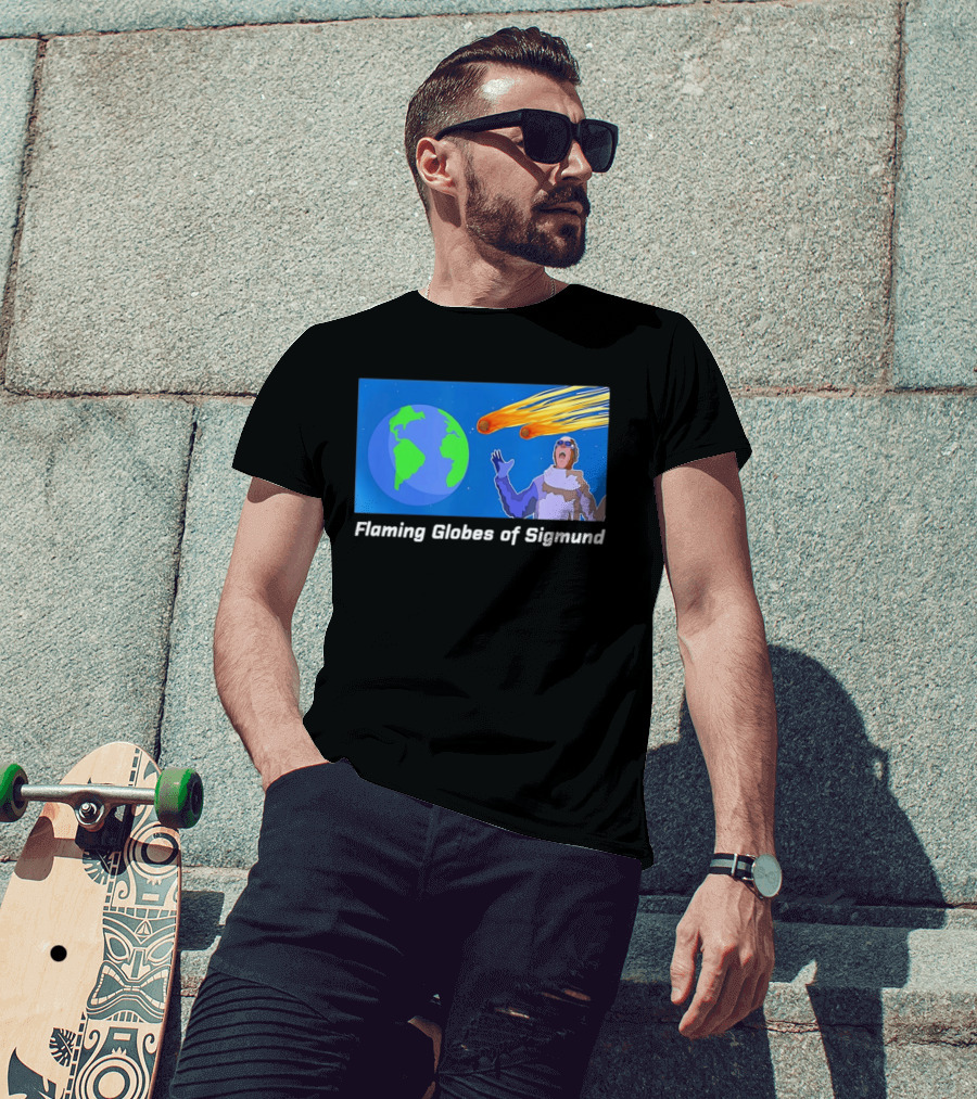 ALF Show Flaming Globes Of Sigmund Meteor Earth Comic Scene T-Shirt