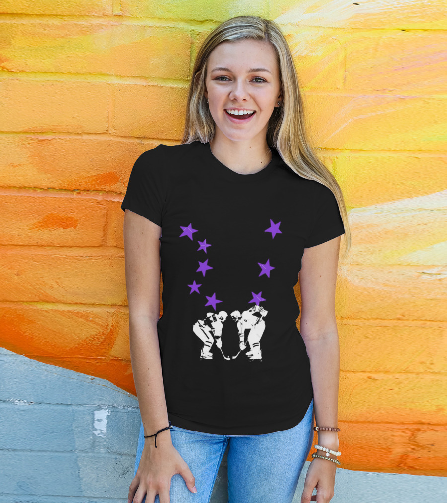 Ilya Rozanov Shane Hollander Rivalry Stars Hockey Romance Players Purple Stars T-Shirt