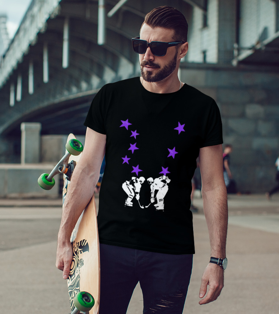 Ilya Rozanov Shane Hollander Rivalry Stars Hockey Romance Players Purple Stars T-Shirt