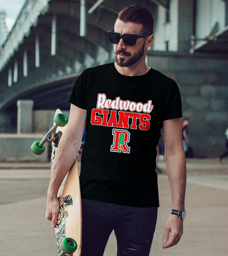 Redwood Giants High School R Tree T-Shirt