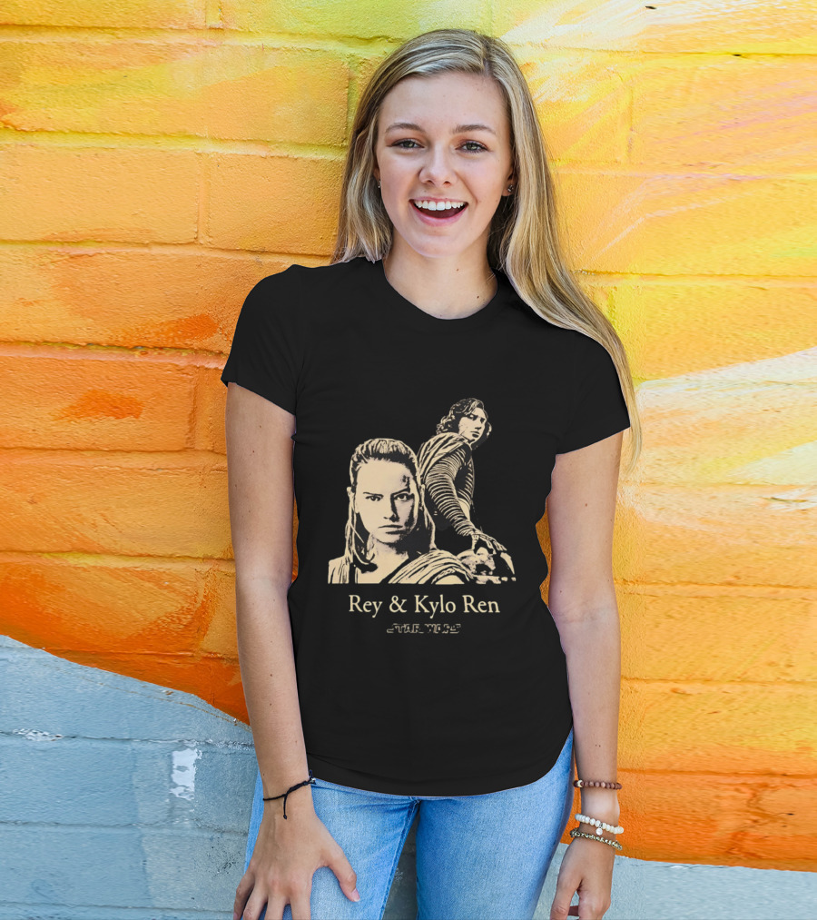 Rey & Kylo Ren Star Wars Characters Epic T-Shirt