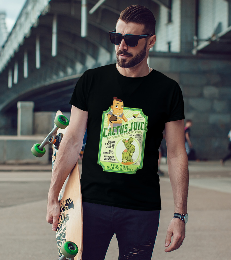 Sokka Cactus Juice It's The Quenchiest The Warrior's Choice Avatar T-Shirt