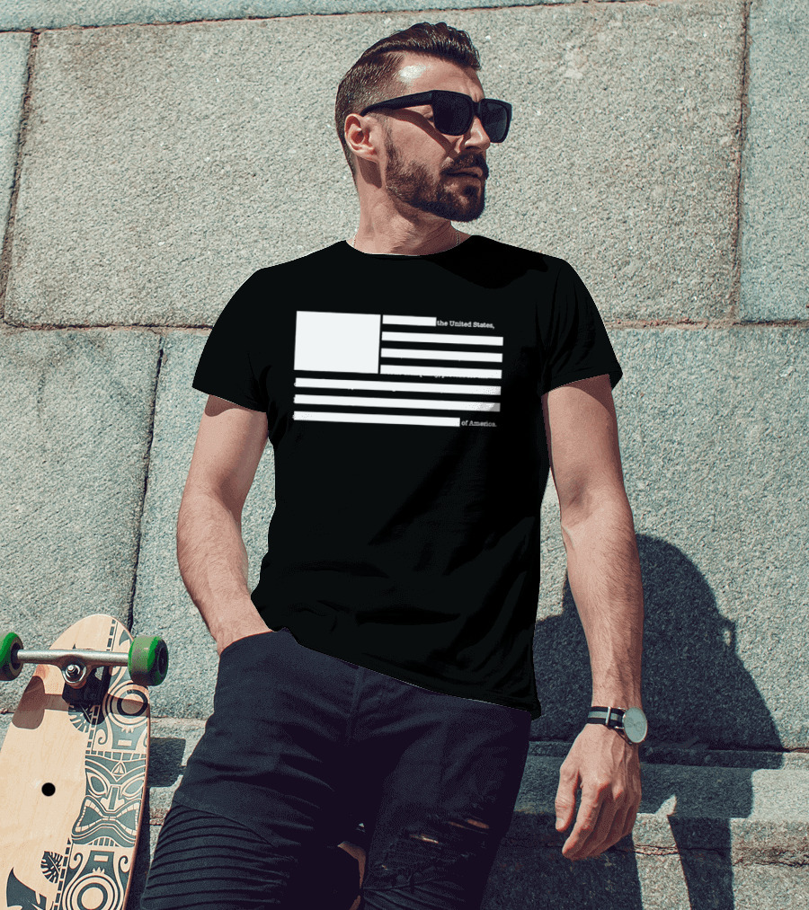 United States Declaration Of Independence Flag T-Shirt