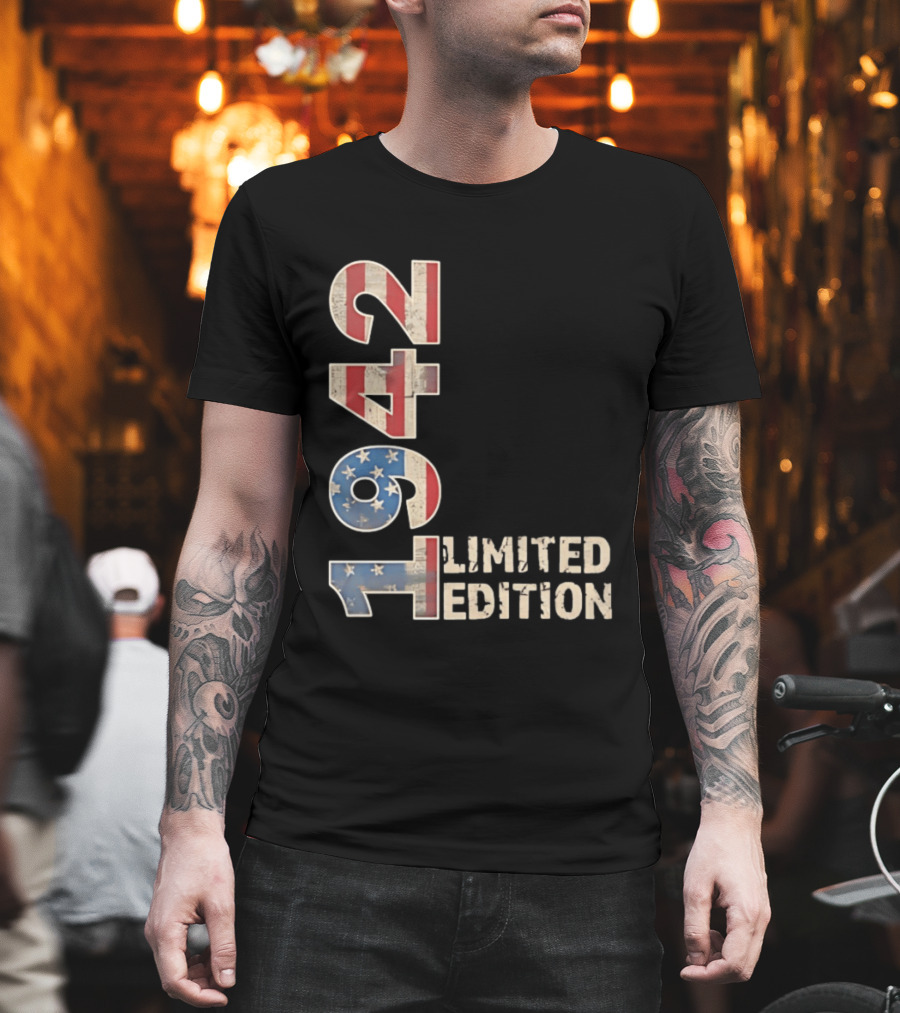 USA 1942 Limited Edition American Flag T-Shirt