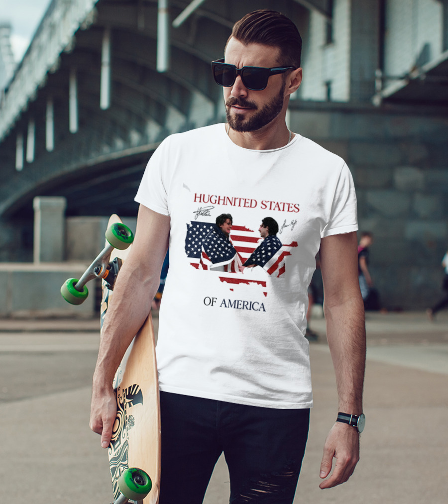 Hughnited States Of America Jack Hughes Quinn Hughes T-Shirt