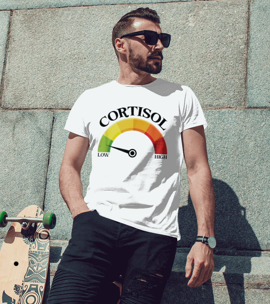 Cortisol Gauge Low Wellness Motivation T-Shirt