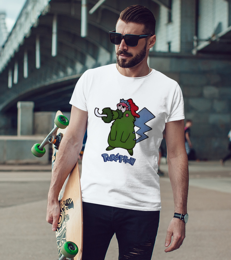 Philadelphia Phillies Pokephan Pikachu Phanatic Collaboration T-Shirt