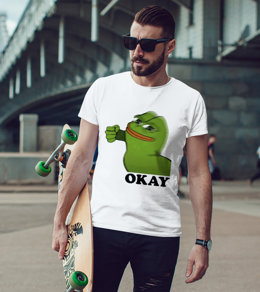 Okay Pepe Frog Punching Nazis Kid T-Shirt