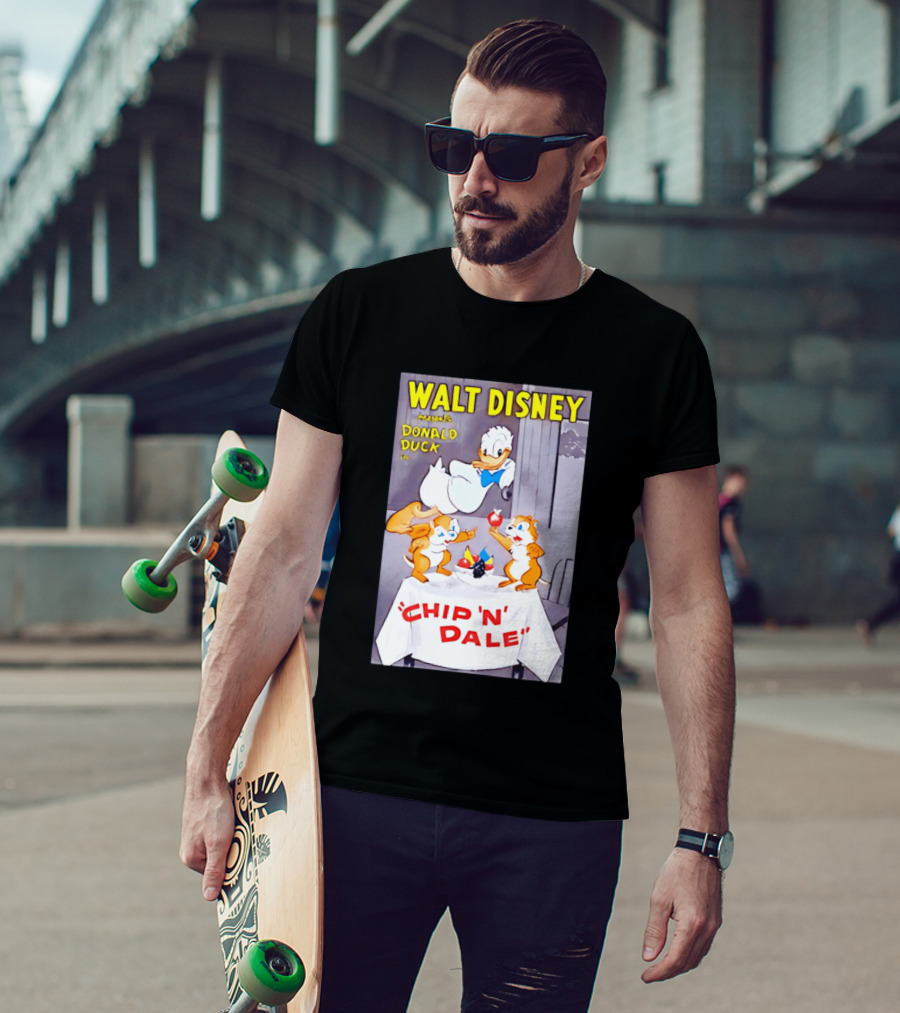 Walt Disney Donald Duck Chip 'N' Dale Vintage Animation T-Shirt
