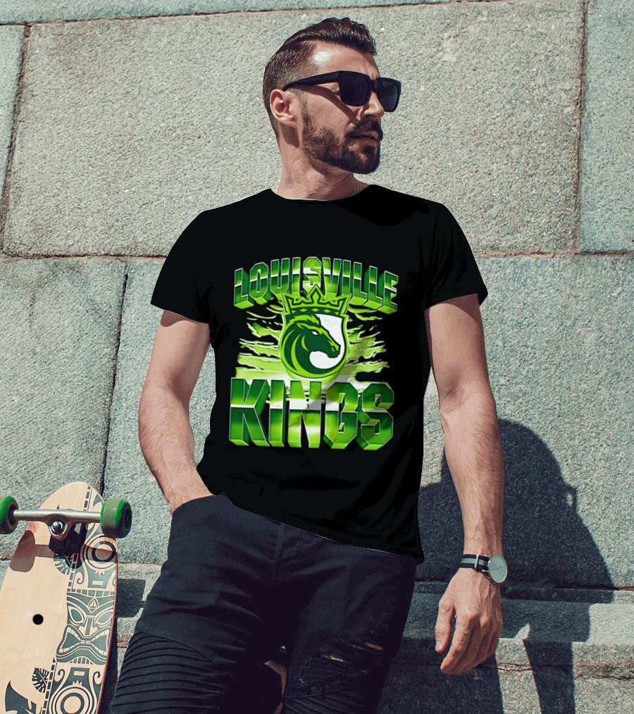 Louisville Kings Green Shield Horse T-Shirt