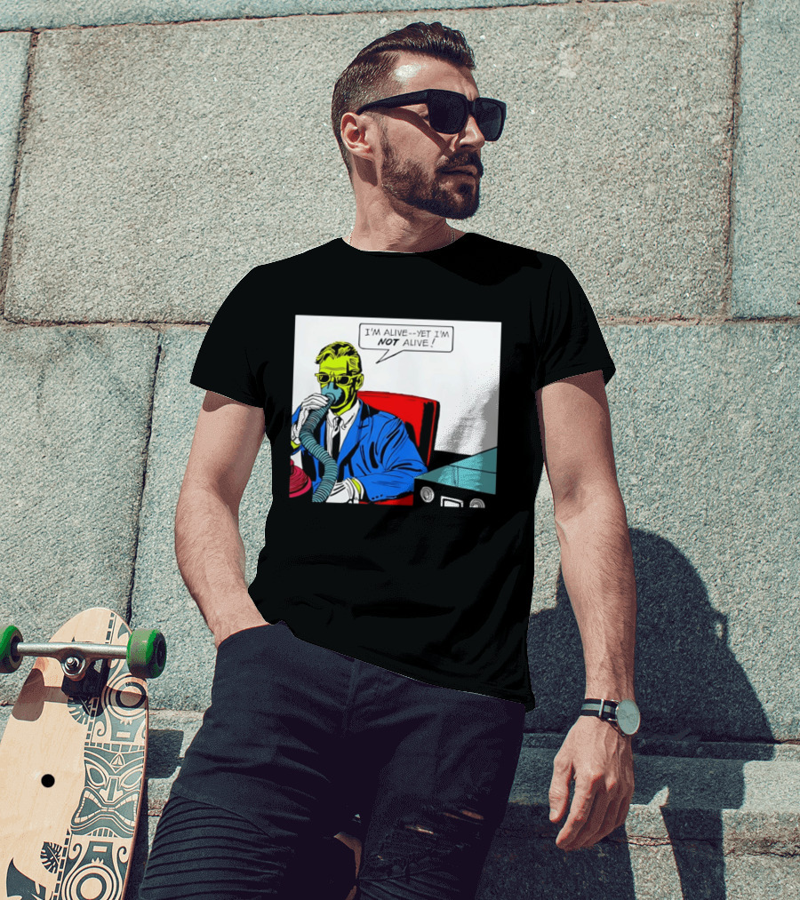 I'm Alive Yet I'm Not Alive Comic Pop Art Retro Bubble T-Shirt