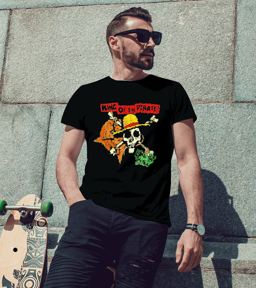 King Of The Pirate Skull And Straw Hat Since 1987 T-Shirt