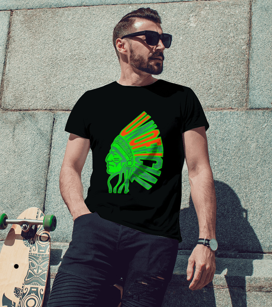 Illinois Fighting Illini Unofficial St. Patrick's Day Chief Illiniwek T-Shirt