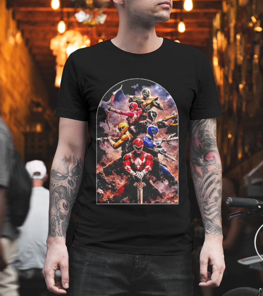 Mighty Morphin Power Rangers Super Hero Team United T-Shirt