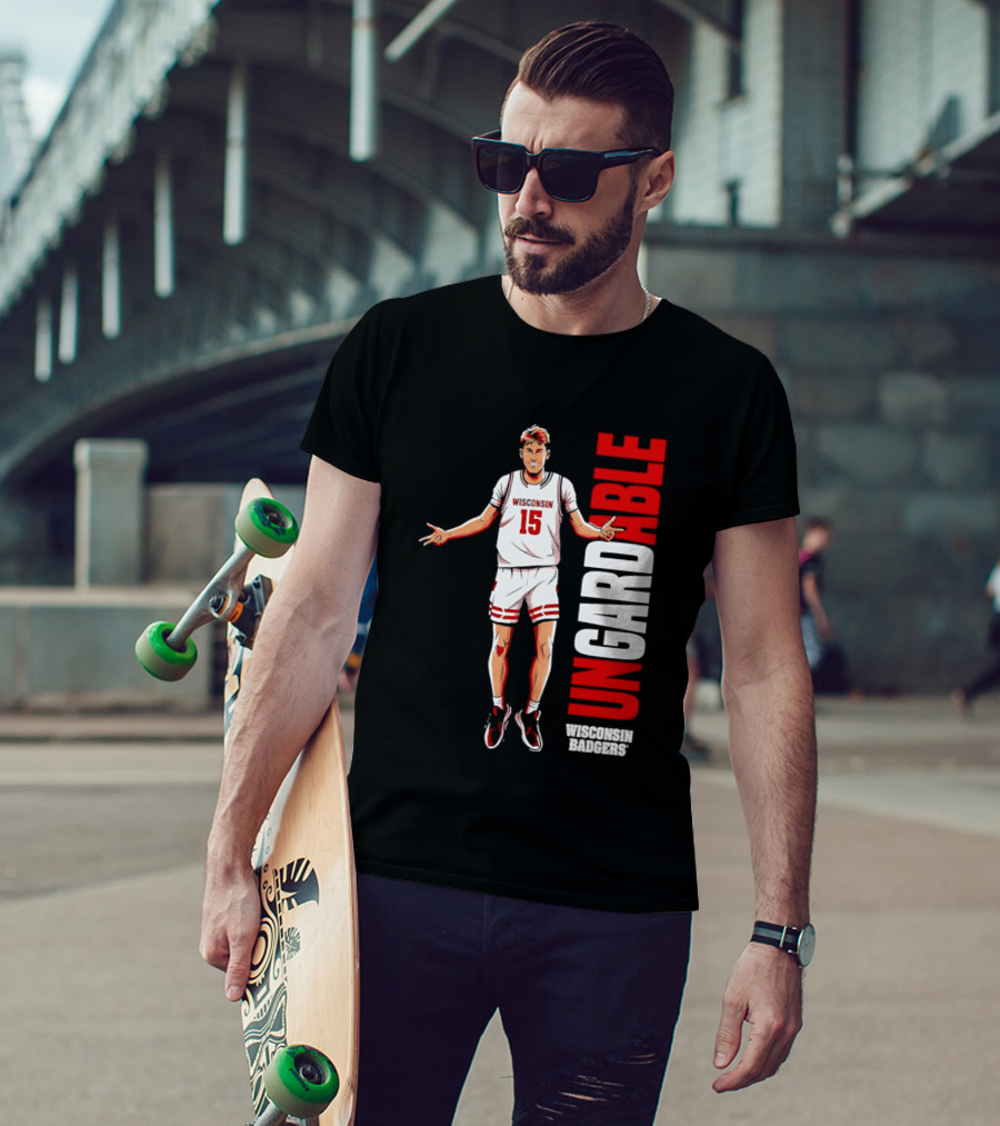 Isaac Gard Wisconsin Badgers Ungardable Basketball Player 15 T-Shirt