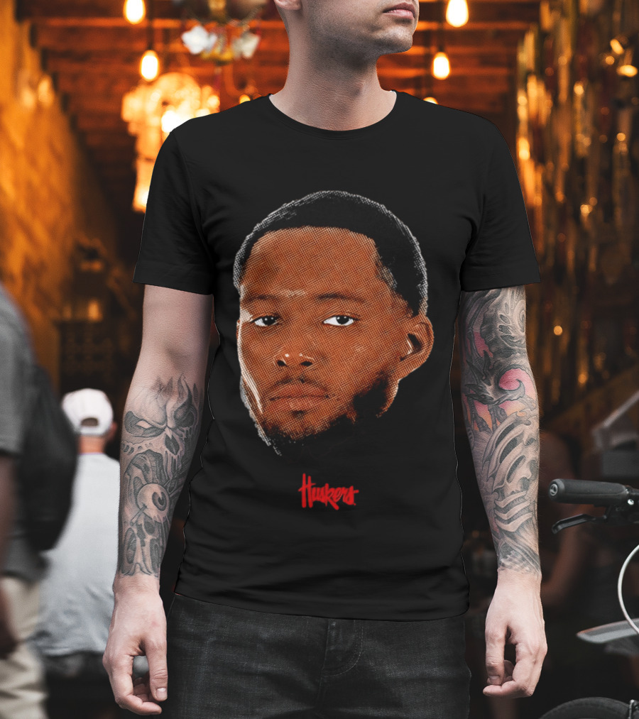 Jared Garcia Huskers Nebraska Cornhuskers Big Head T-Shirt