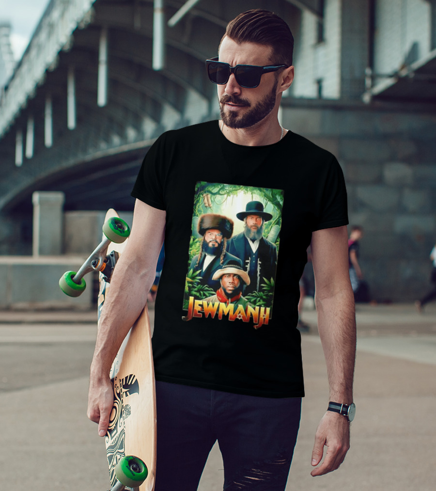 Jewmanji Movie Parody With Orthodox Jewish Characters T-Shirt