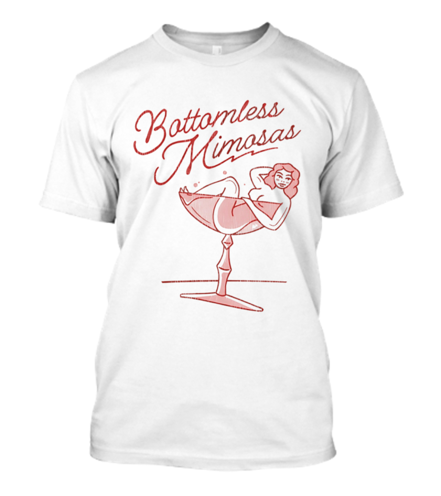 Bottomless Mimosas Cocktail Relaxation Vibes Lounge T-Shirt
