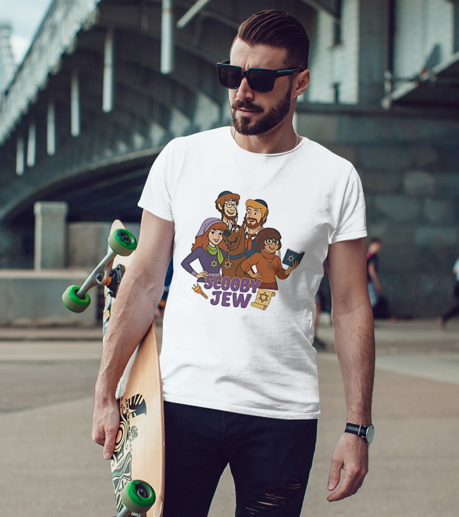 Scooby Jew Classic Scooby Doo Characters With Star Of David T-Shirt