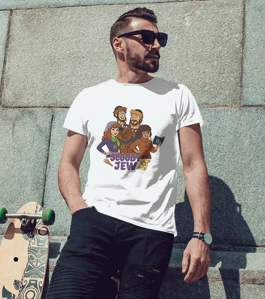 Scooby Jew Classic Scooby Doo Characters With Star Of David T-Shirt