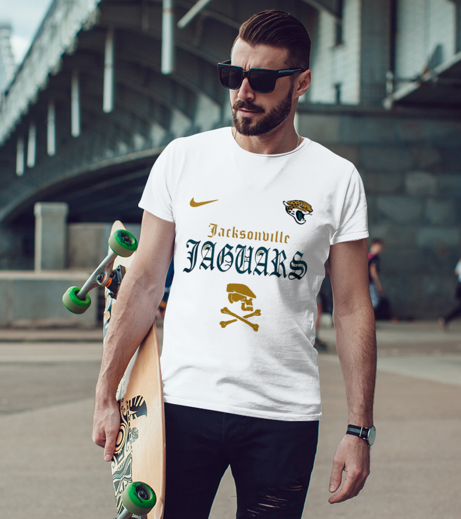 Jacksonville Jaguars Nike Dropkick Murphys Skull T-Shirt
