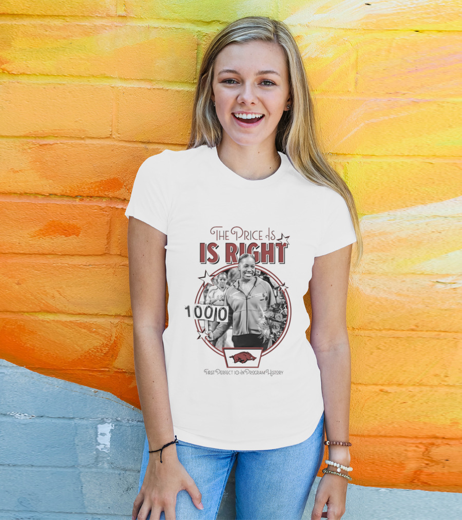 Morgan Price Arkansas Razorbacks The Price Is Right 1000 100 Perfect 10.0 Price Is Right T-Shirt