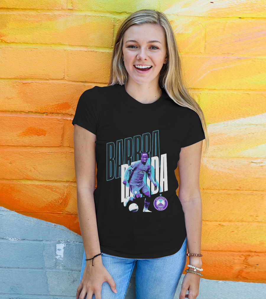 Barbra Banda Orlando Pride Soccer Player Action Pose T-Shirt