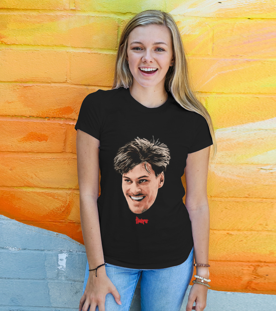 Braden Frager Huskers Big Head Nebraska Cornhuskers T-Shirt