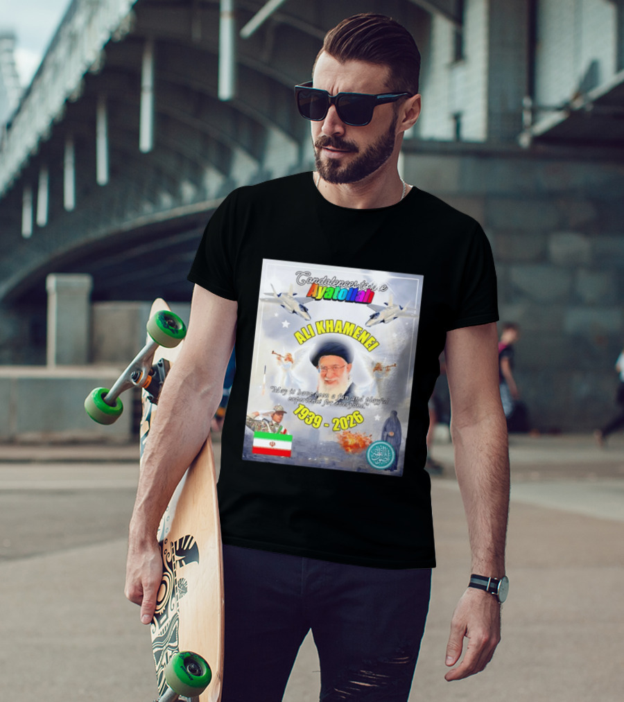 Condolences To The Ayatollah Ali Khamenei 1939 2026 Fun And Playful Experience For Everyone T-Shirt