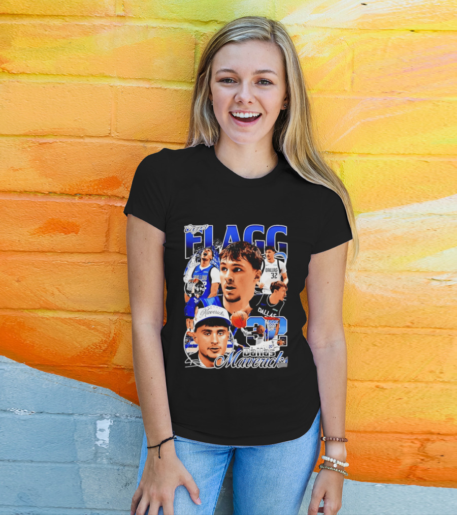 Cooper Flagg Dallas Mavericks 32 Basketball Star T-Shirt